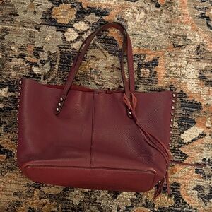 Rebecca Minkoff Dark Red Studded Tote